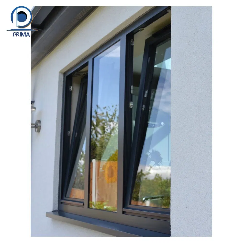 New Design Popular UPVC Double Glaze Aluminium Double Glazed Windows Tilt and Turn Window