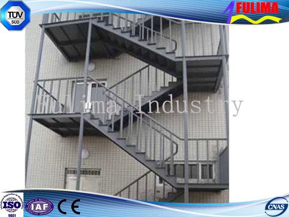 Staircase/Ladder/Stepstair with Galvanized Steel Structure