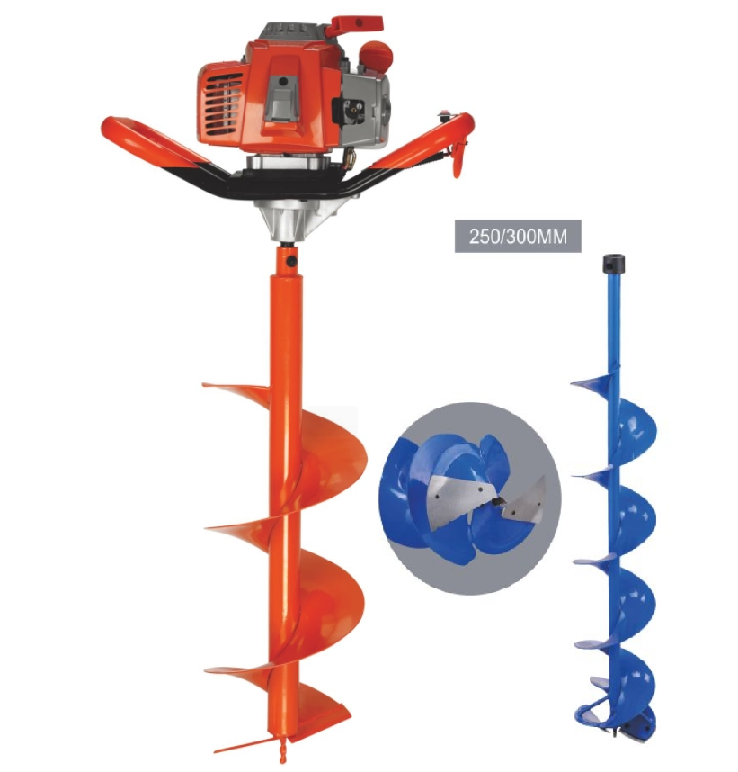 Fishing Gasoline Ice Hole Drill Fishing Use Ice Auger 52cc