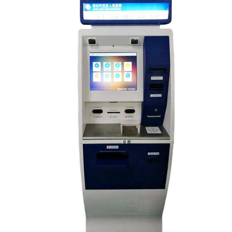 Deposit Withdraw Cash Bank Screen Kiosk Wireless ATM by China Manufacturer