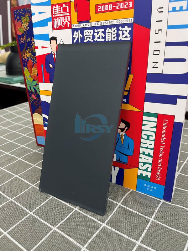 4mm 5mm 6mm Black Color Acid Etched Paint Glass for Furniture Glass