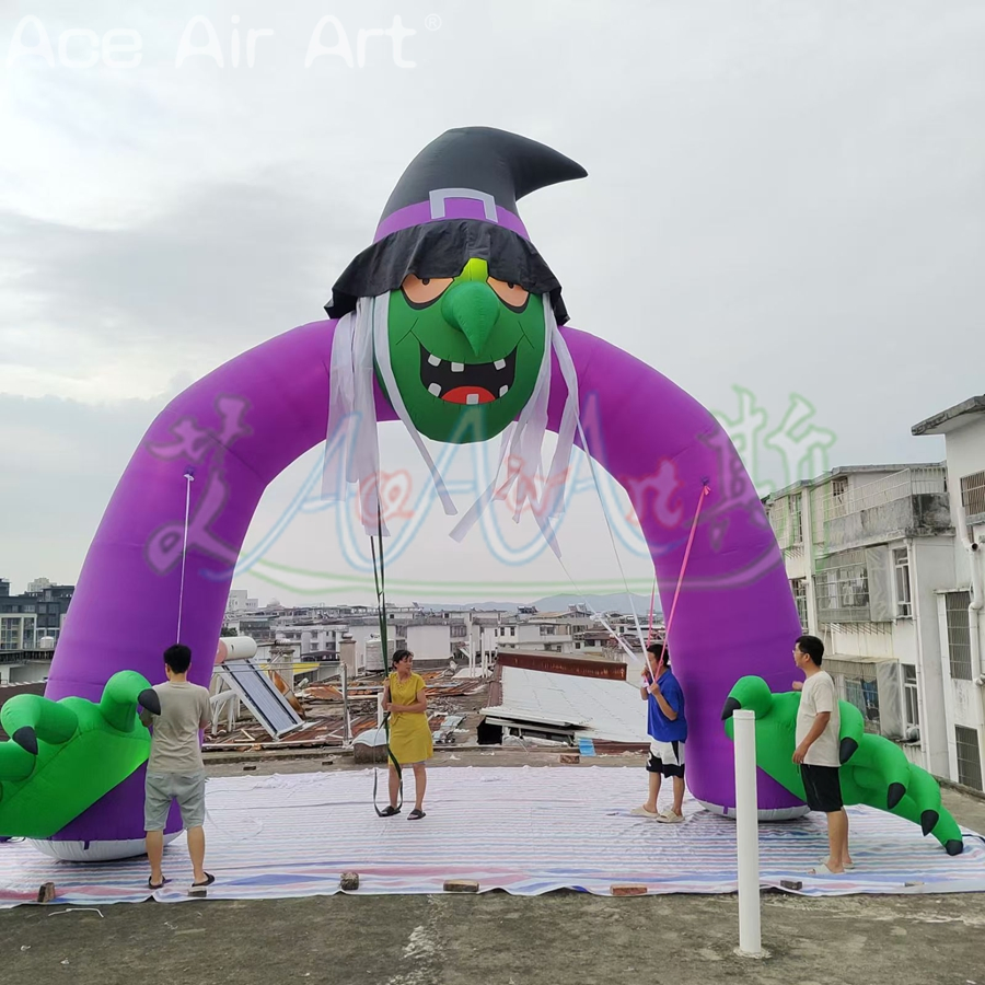 Outdoor Events Inflatable Witch Arch for Halloween Party Displays Decoration