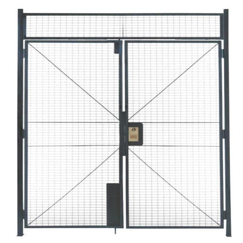Hinged Welded Wire Mesh Security Room Machine Guard Sliding Door