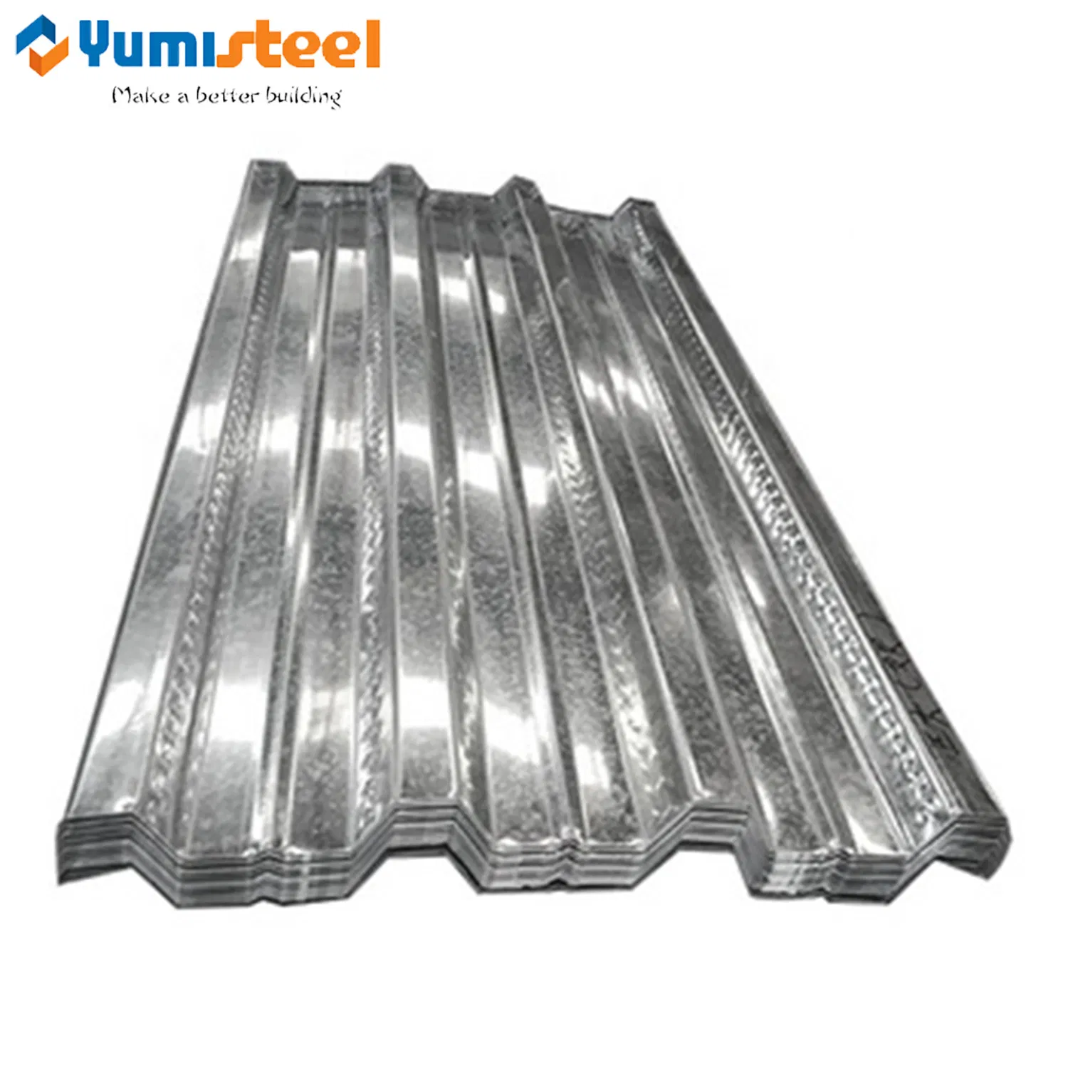 Builidng Support Galvanized Floor Slap Corrugated 1.0mm Decking Steel Sheet