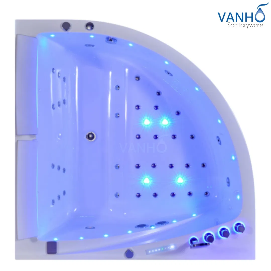 Угловая акриловая ванна на 2 персоны с гидромассажем