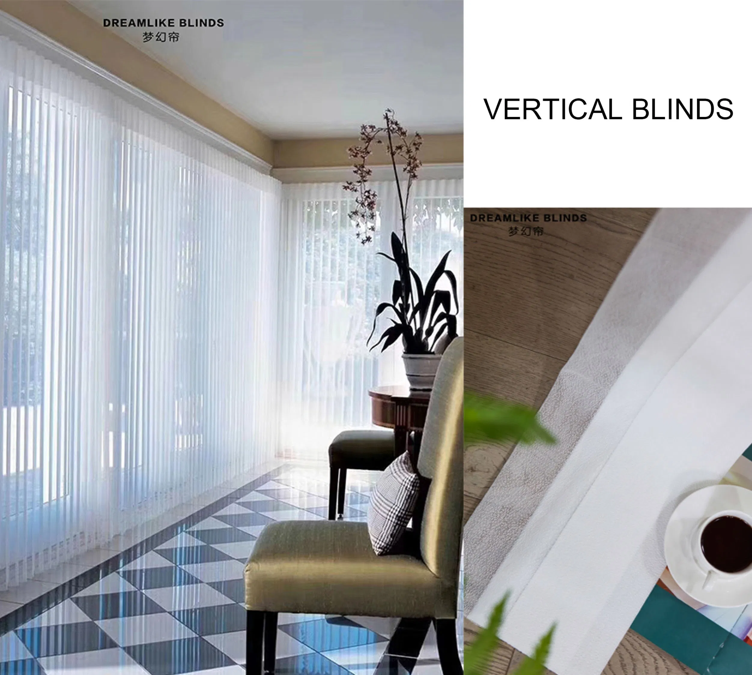 Blackout Curtains Balcony Patio Vertical Blinds