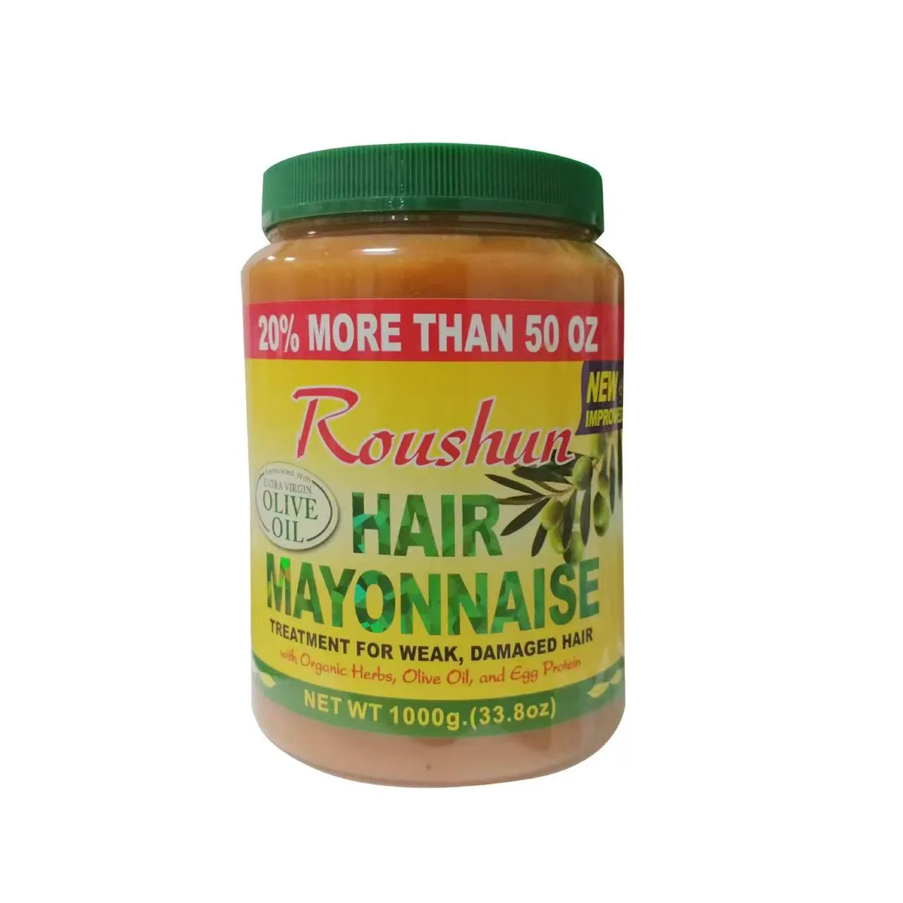 Roushun Fully Natural Olive Hair Treatment - Smooth Moisturize & Nutrient-Rich Hair Care