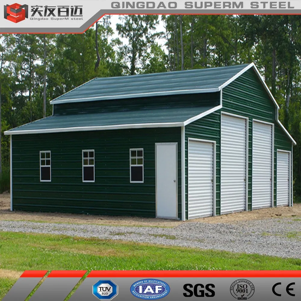 Qingdao Superm Storage Agricultural Pole Metal Barns Prefabricated Steel Structure Barn