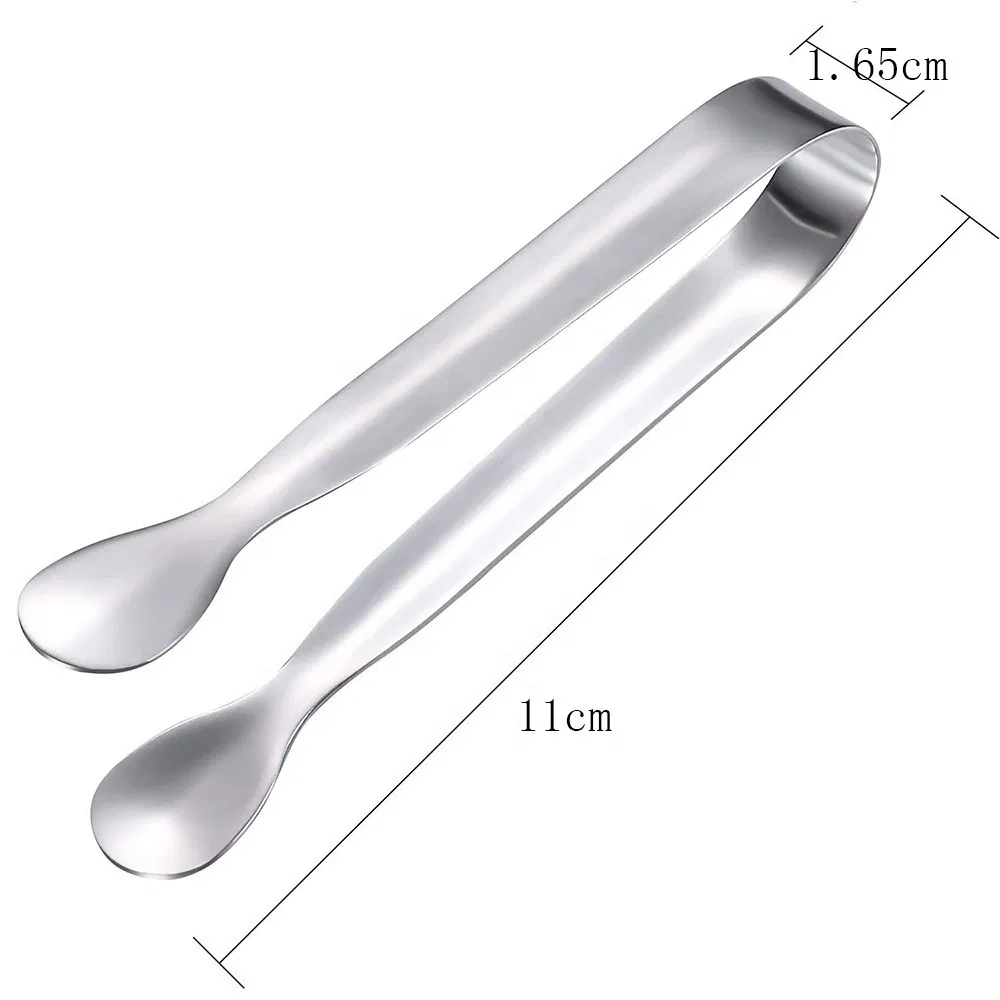 Stainless Steel 304 BBQ Clip Ice Tongs Bar Kitchen Accessories