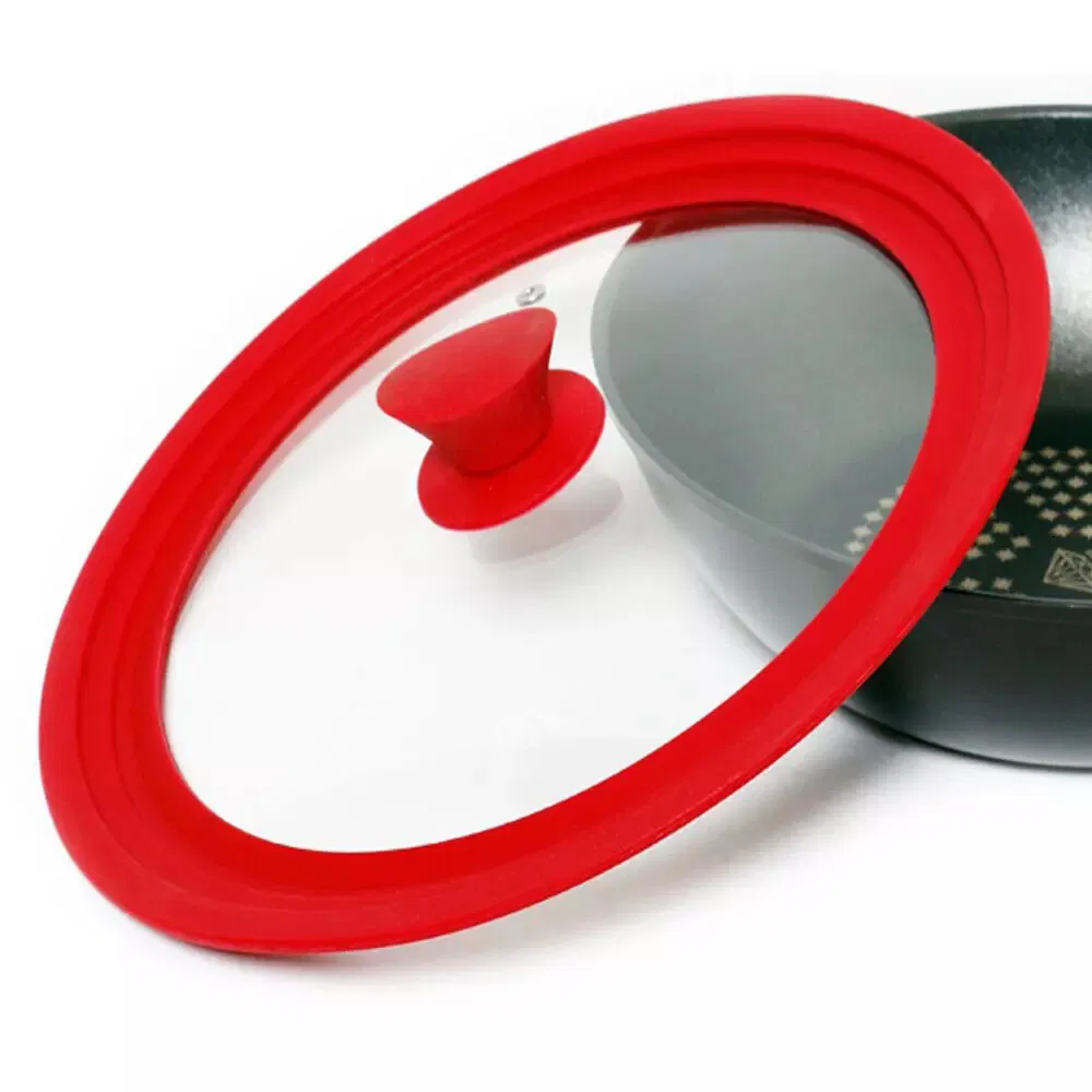 Round Tempered Silicone Glass Lid Glass Cover