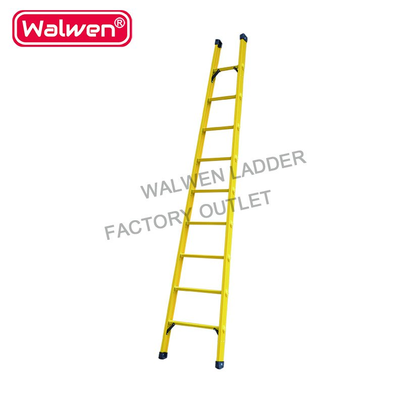 Single Type Wholesale Cheap Price Fiberglass Step Straight Ladder