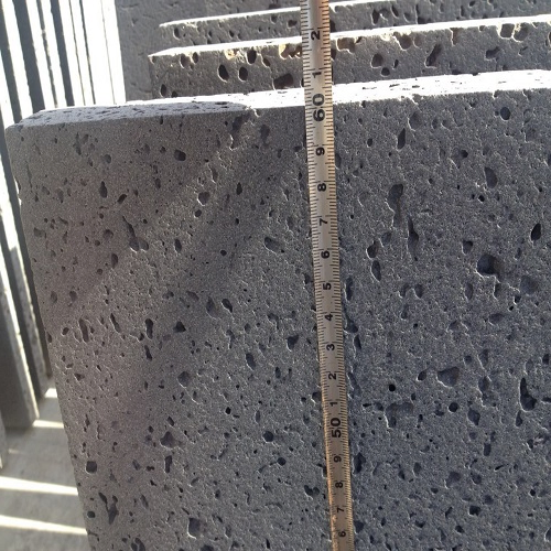 Garden Paver Natural Stone Black Grey Basalt / Lava Stone