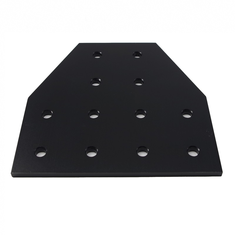 China Manufacturer OEM ODM RoHS 6084 12 Hole Tee Joining Aluminum Plate #4080 for Aluminum Profile 3060 4080