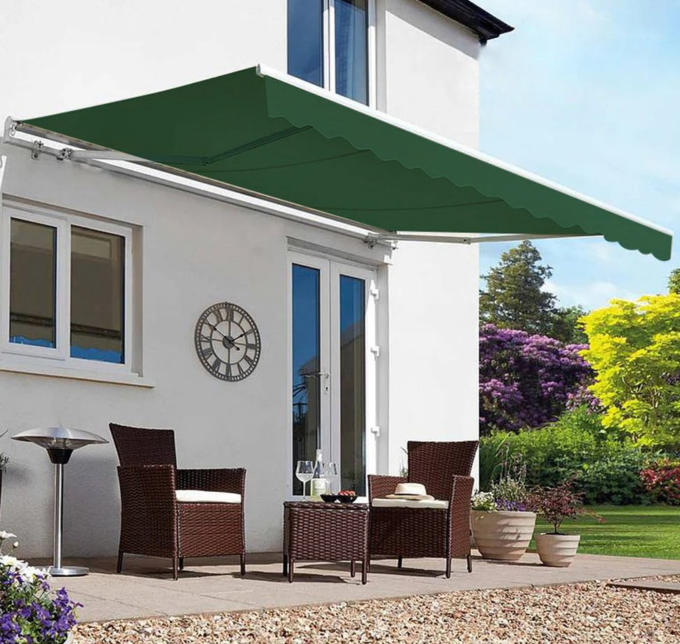 Premium Retractable Awning with Robust Frame and Contemporary Appearance