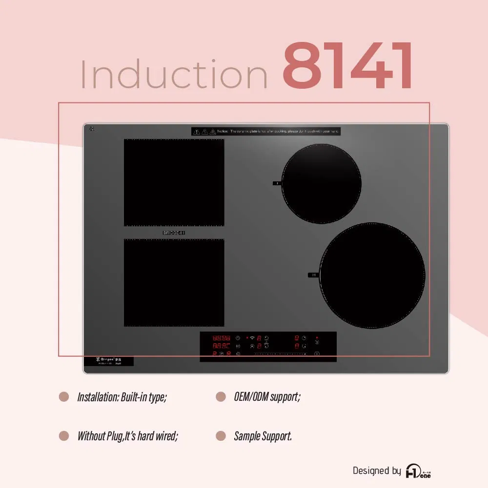 Induction Cooktop 30 Inch 4 Burners with Temperature Probe