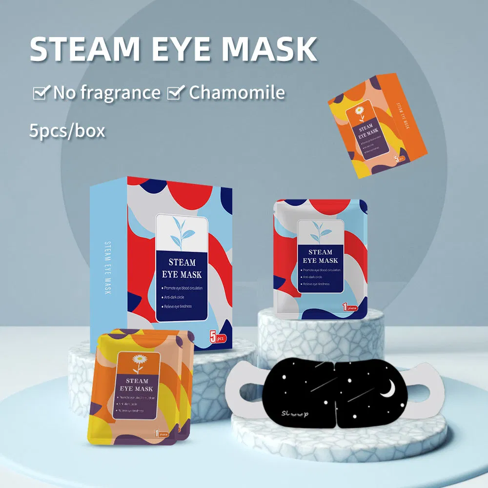Disposable Steam Eye Mask Self-Heating Chamomile, Unscent, Lavender to Relieve Eye Fatigue Anti Aging Sleep Eyemask