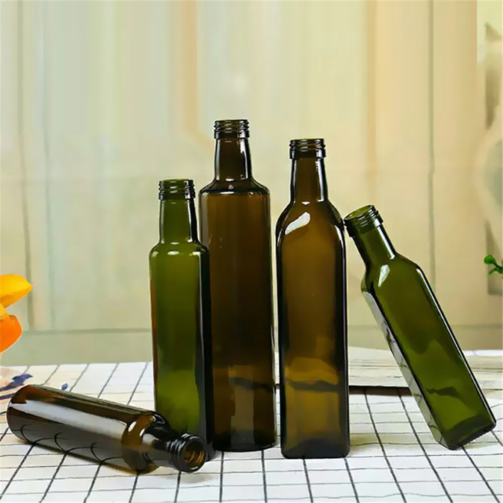 100ml/250ml/500ml/750ml Dark Green/Brown Color Olive Oil Glass Bottle