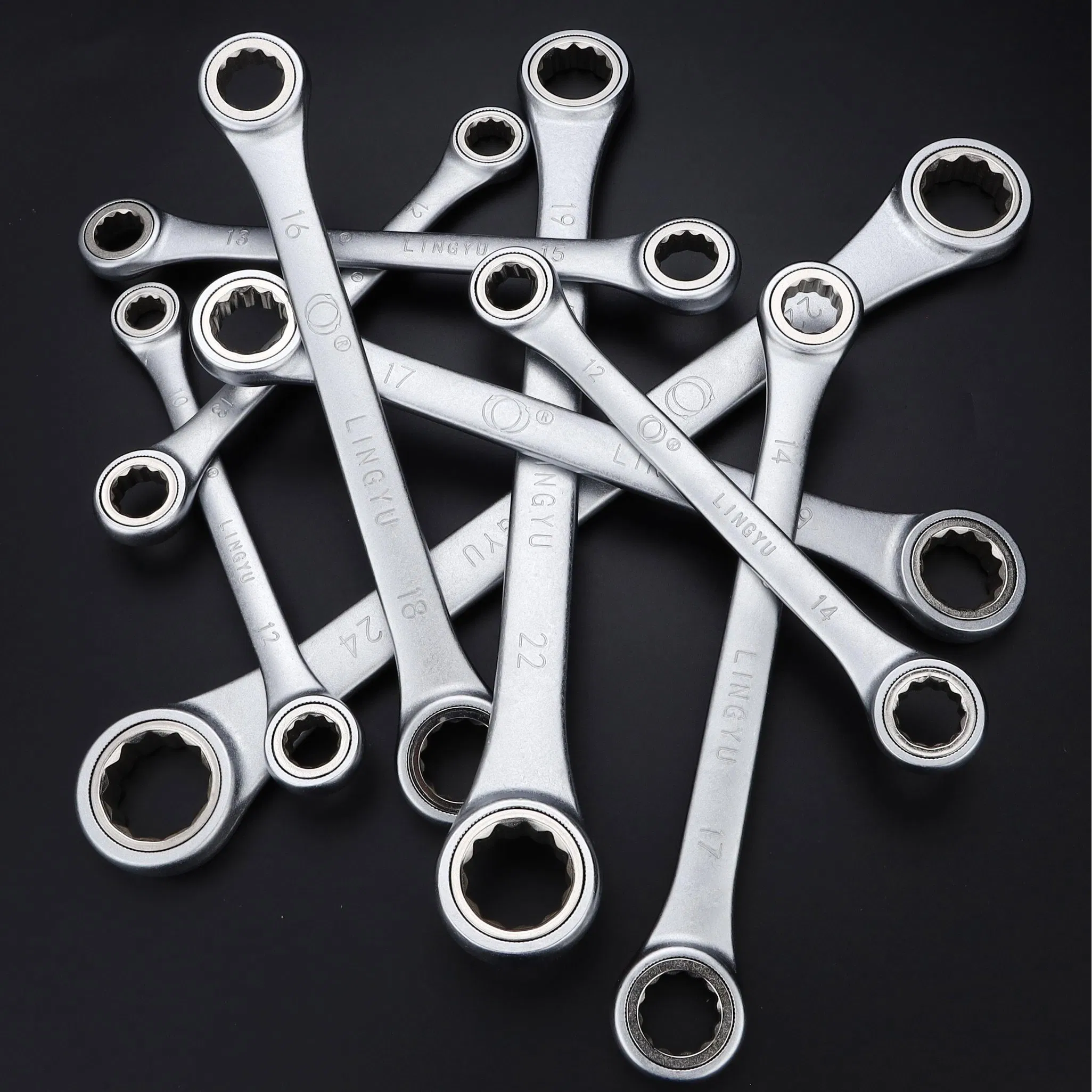 8mm-24mm Fixed Rachet Combination Wrench Spanner Adjustable Wrench