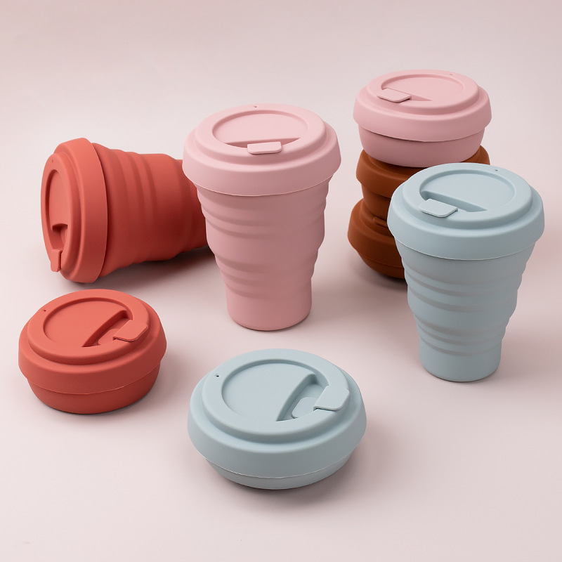 Food-Grade Silicone Retractable Travel Water Cup