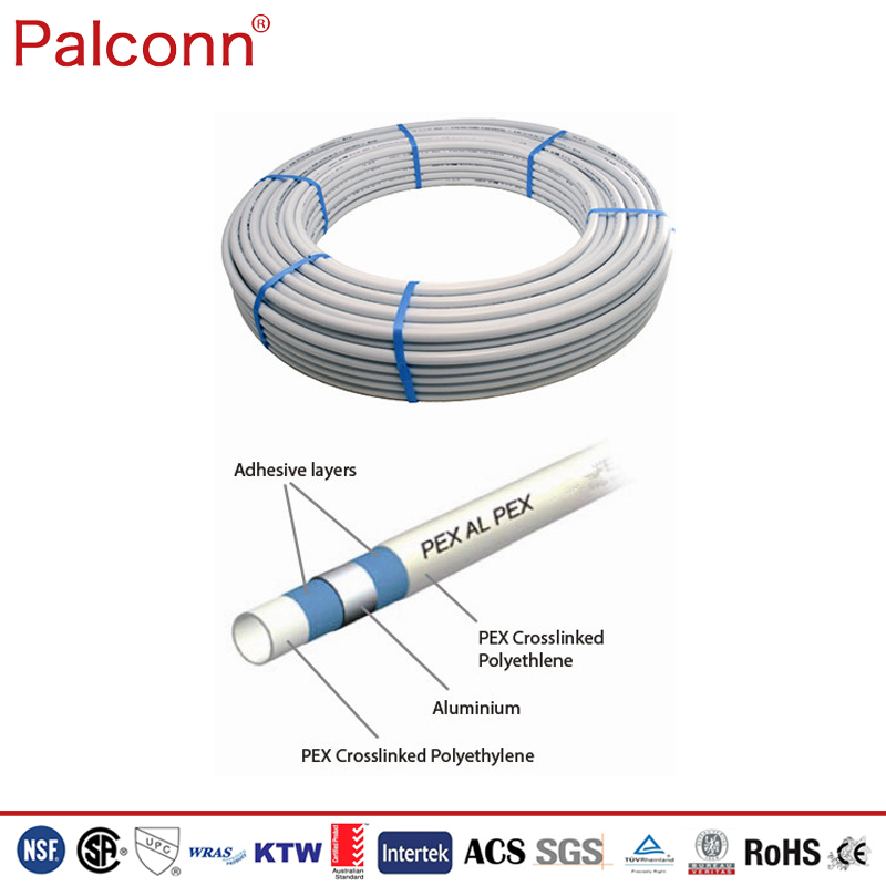 OEM Wras Certificated 20*2.0mm Pex-Al-Pex Multilayer Pipes for Hot Water