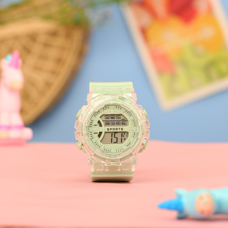 Unisex Silicone Waterproof Sports Student LED Watches