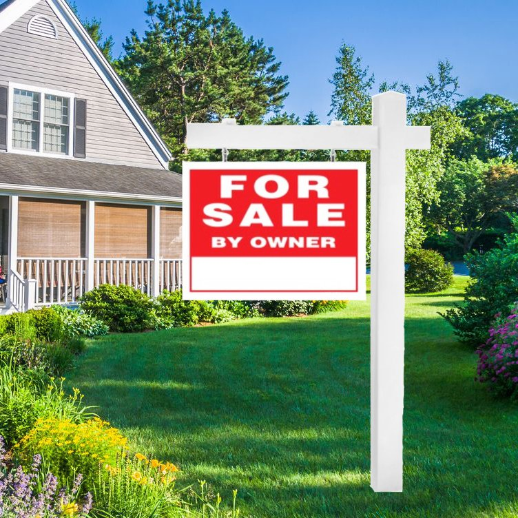 High Quality PVC Plastic Custom Signs Printing Vinyl Yard Real Estate Sign Post