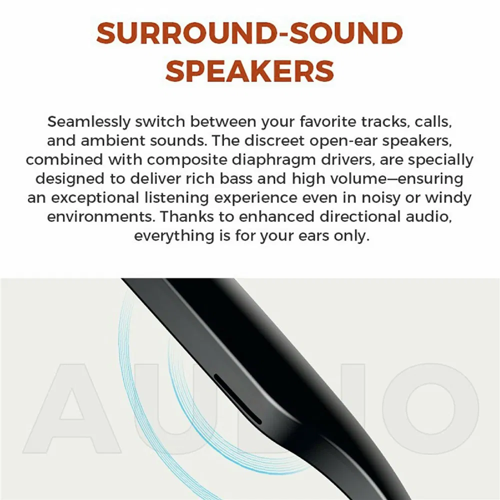 Умные очки M01 с Bluetooth, музыкой и переводом