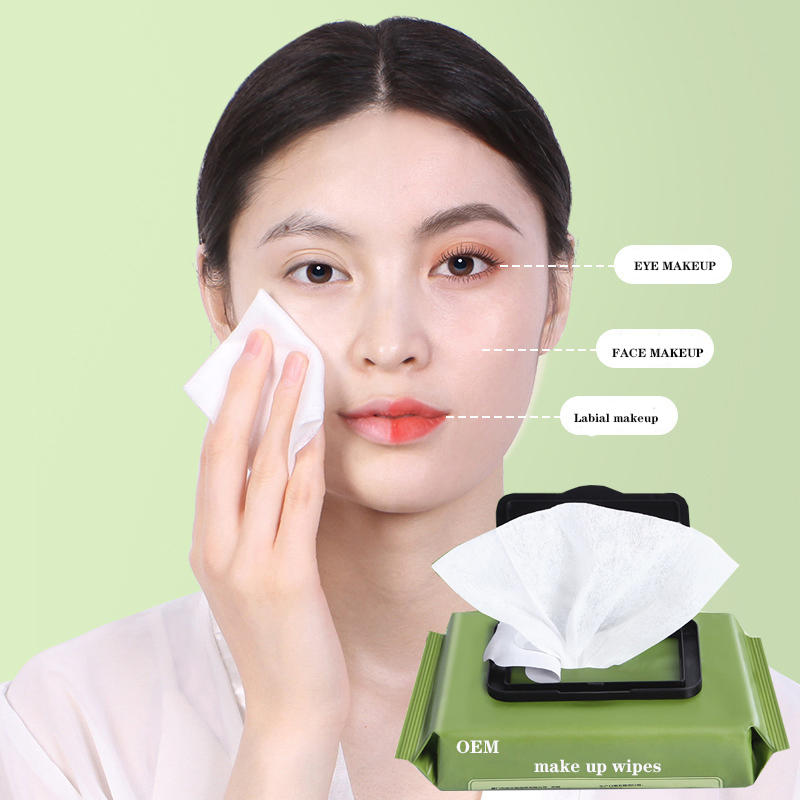 Custom Logo Face Cleaning Wipes Wholesale Make up Remover Wet Wipe