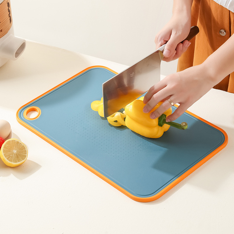 Household Antibacterial Double-Sided Cutting Board Mildew Proof Plastic Chopping Board Kitchen Utensils