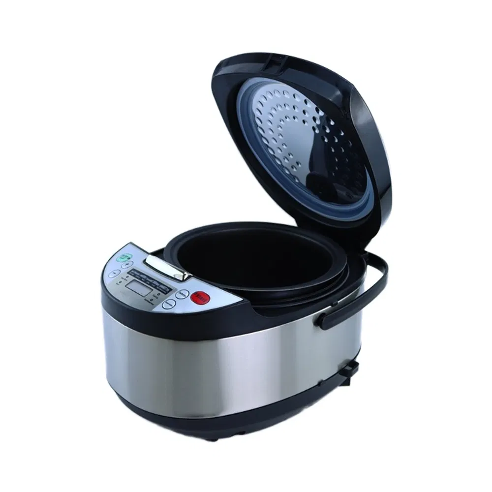 Large 5L Capacity Smart Timing Rice Cooker Household Gift Non-Stick Multi-Function Stainless Steel Paddle Measuring Cup
