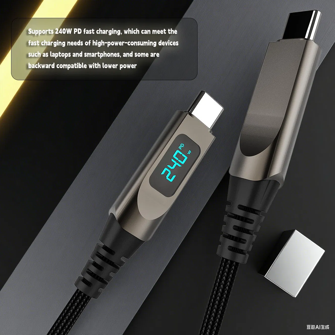 Кабель Type-C 240W для быстрой зарядки