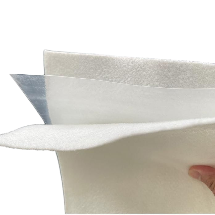 Anti-Penetration Polyester Mat of Two Layers with PE Film Reinforced Composite Geomembrane