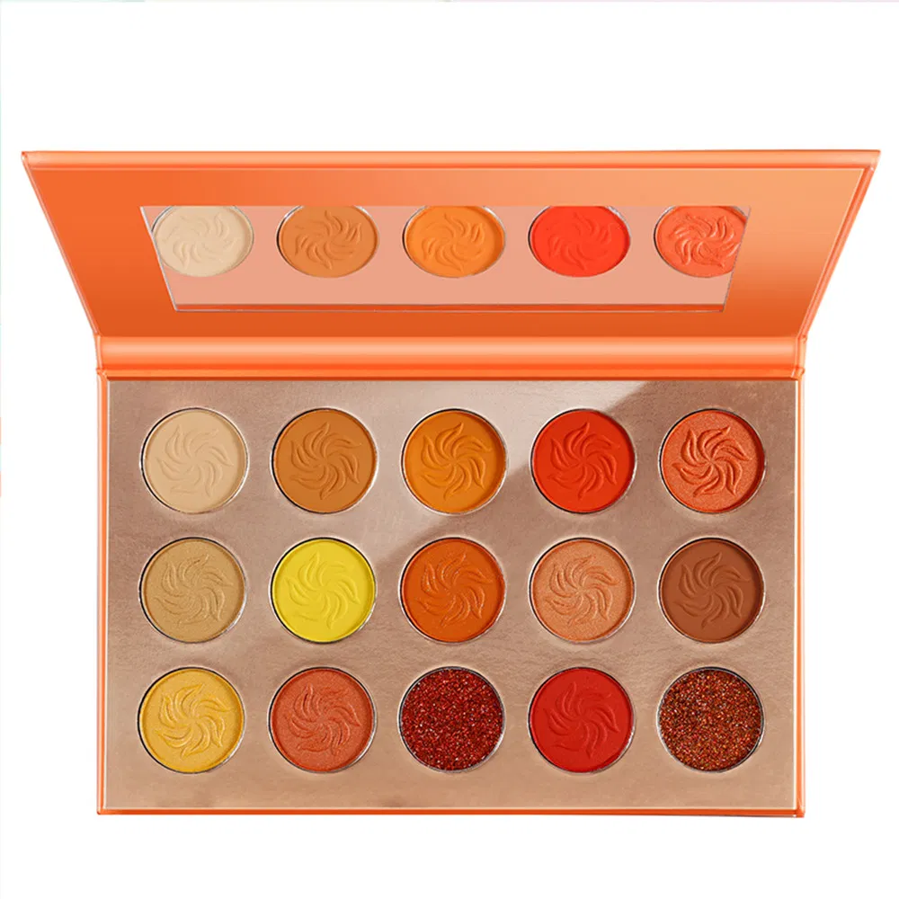Custom High Quality Private Label Vegan DIY Multichrome Glitter Shimmer Matte High Pigment Empty Eyeshadow Palette