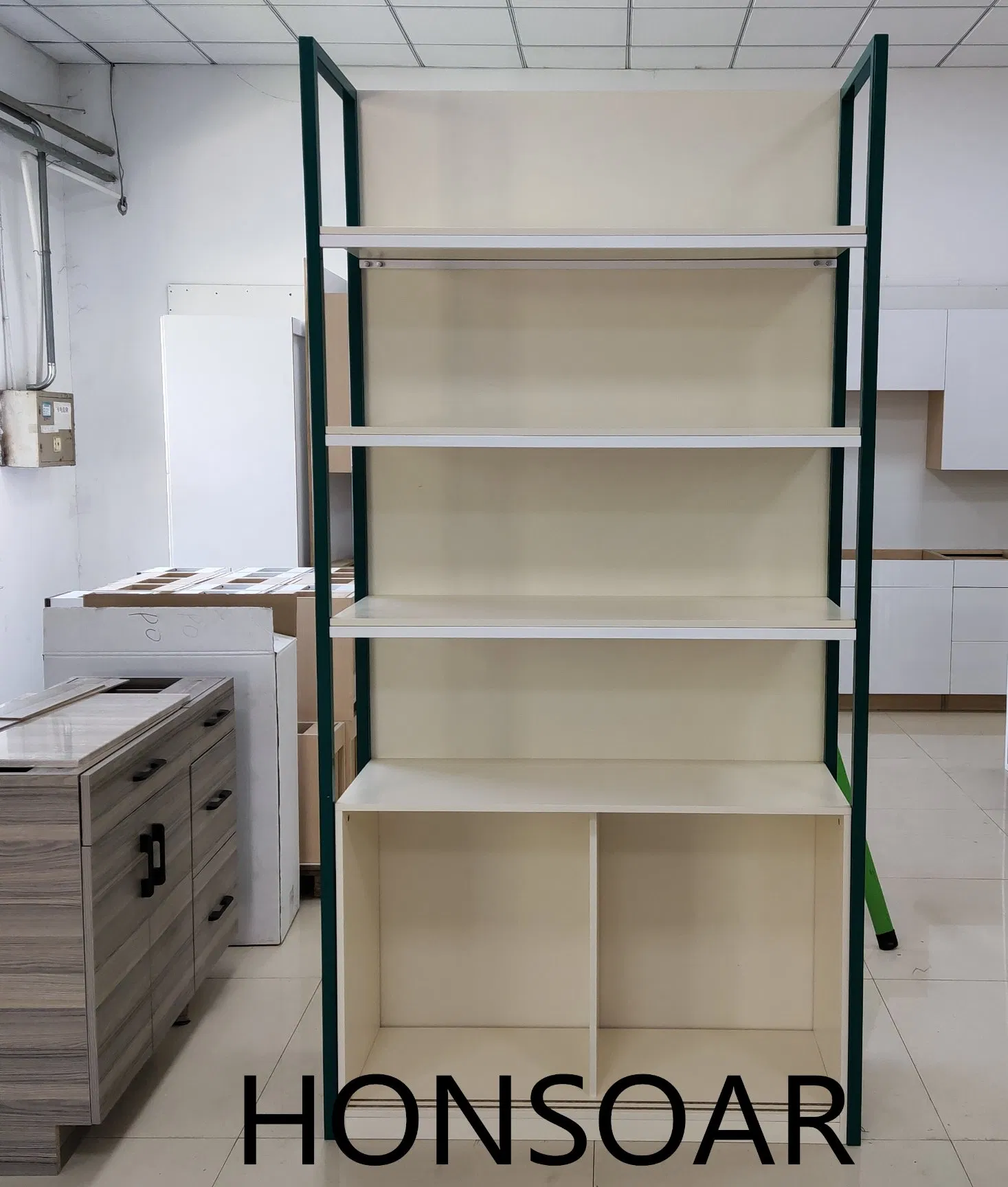 Cheaper Best Quality and Esay Assemble Library Book Shelf Bookcase 18mm