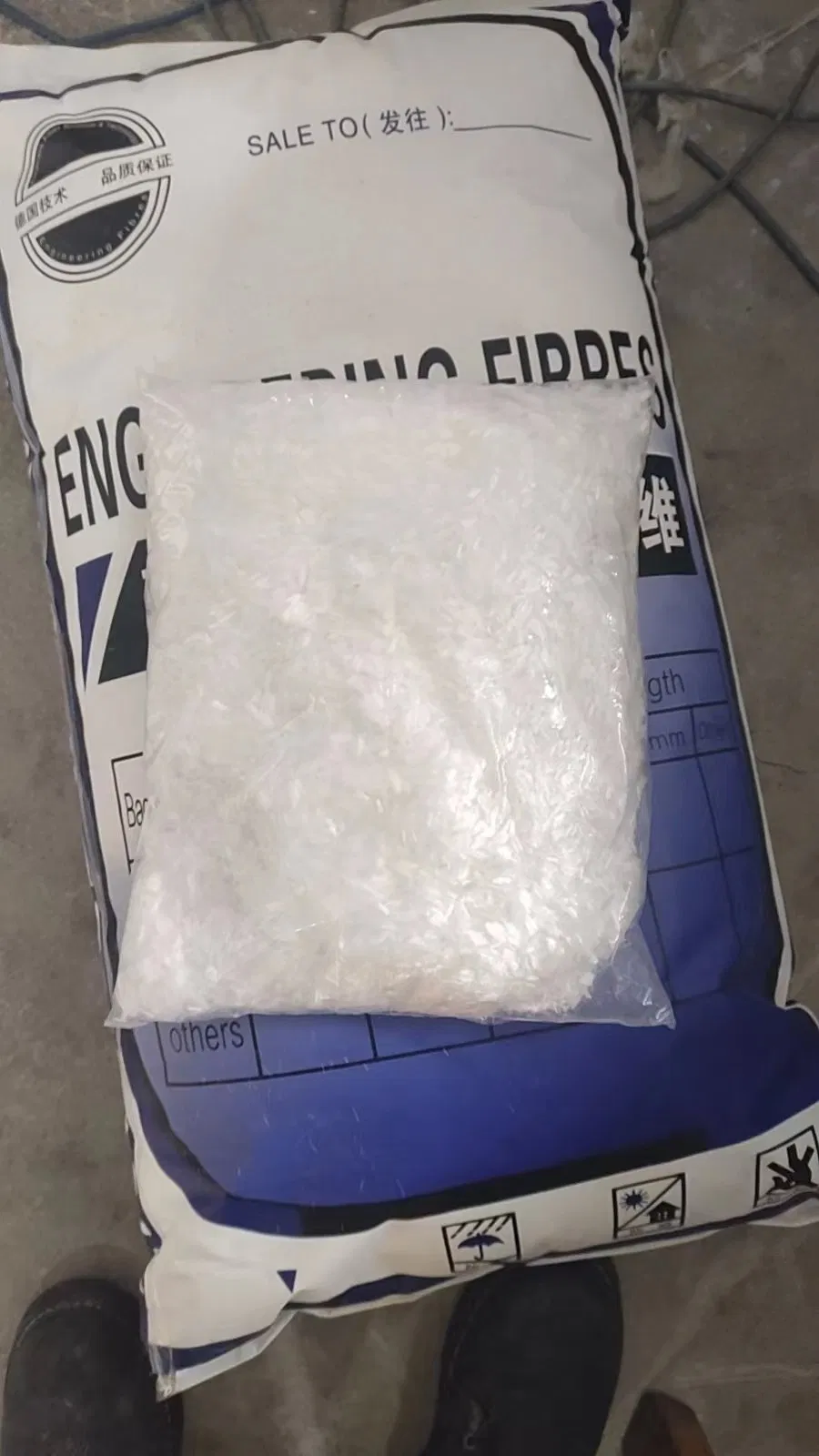 PP Staple Fiber Polypropylene Fiber for Construction Concrete Cement Mortar