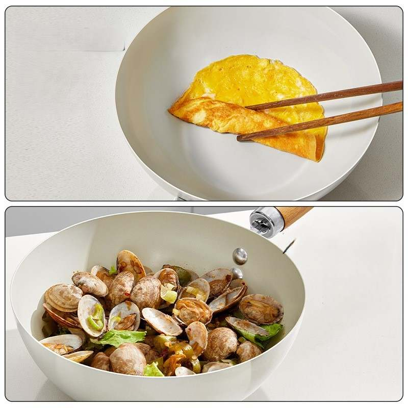 Single-Serving Meals Small Ceramic Frying Pan Multifunctional Ceramic Pot 0 Fluorine Coating