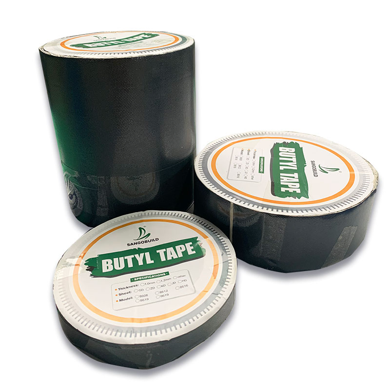 Fire/Waterproof Aluminum Foil Butyl Rubber Tape Roll for Metal PVC Roof Building