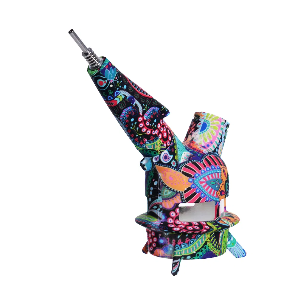 4-in-1 Nectar Collector UFO Hybrid Silicone Waterpipe DAB Rigs