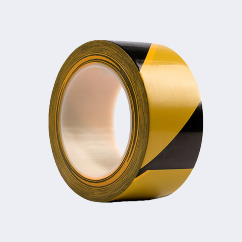 Yellow-Black Cheap Price PVC Colored Duct Warning Tape