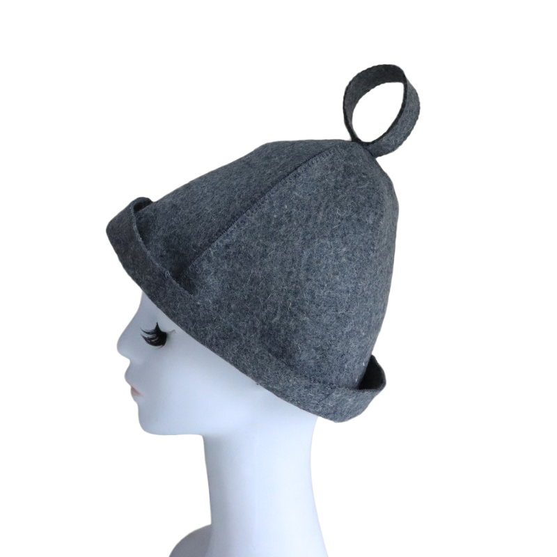 Sauna Hat for Women Men, 100% Wool Felt Bath Cap, Unisex Bathroom Sauna Accessories for Men Women