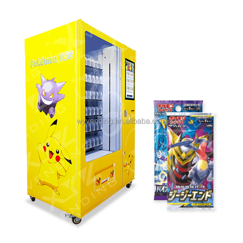Custom Large Capacity Self-Service Automatic Pokemoned Card Vending Machine Toy Tradinq Cartoon Card Vendinq Machines