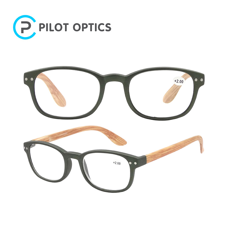 Pilot Optics New Design Light Custom Half Frame Rim Reading Glasses