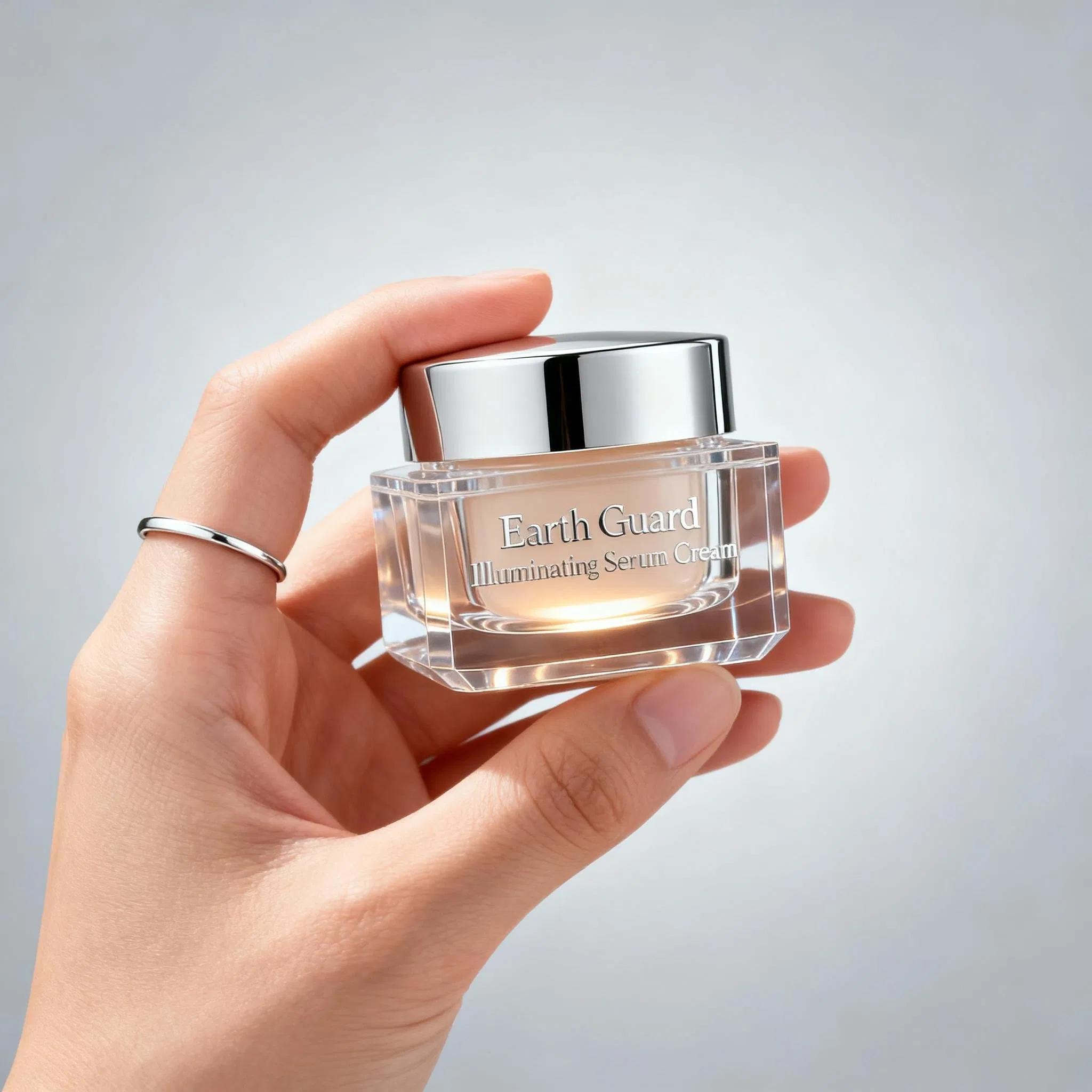 Plant-Based Pollution Shield and Calming Isolation Face Cream with Sodium Hyaluronate and Herbal Extracts