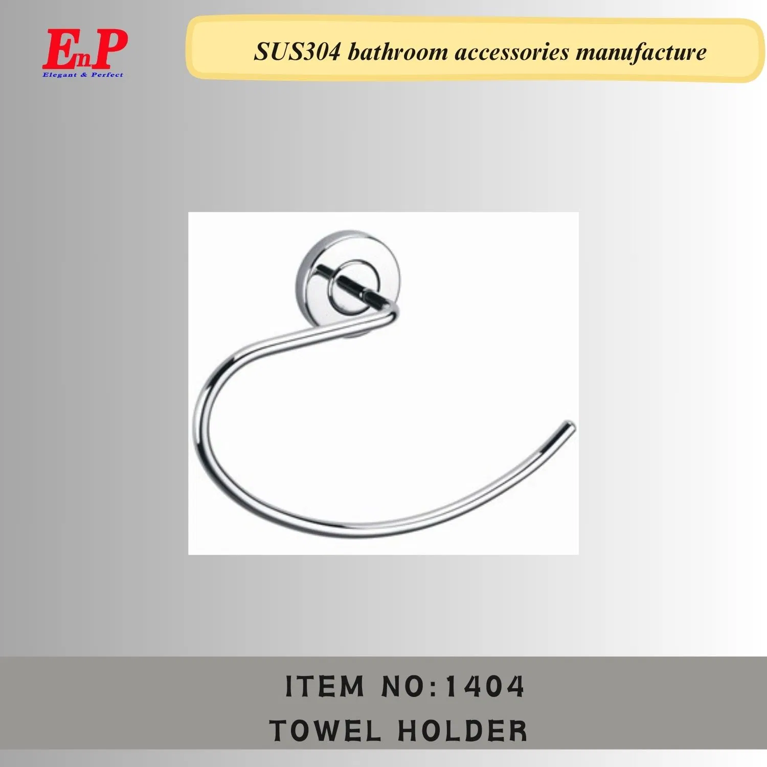 Полотенцедержатель круглый EnP, нержавеющая сталь