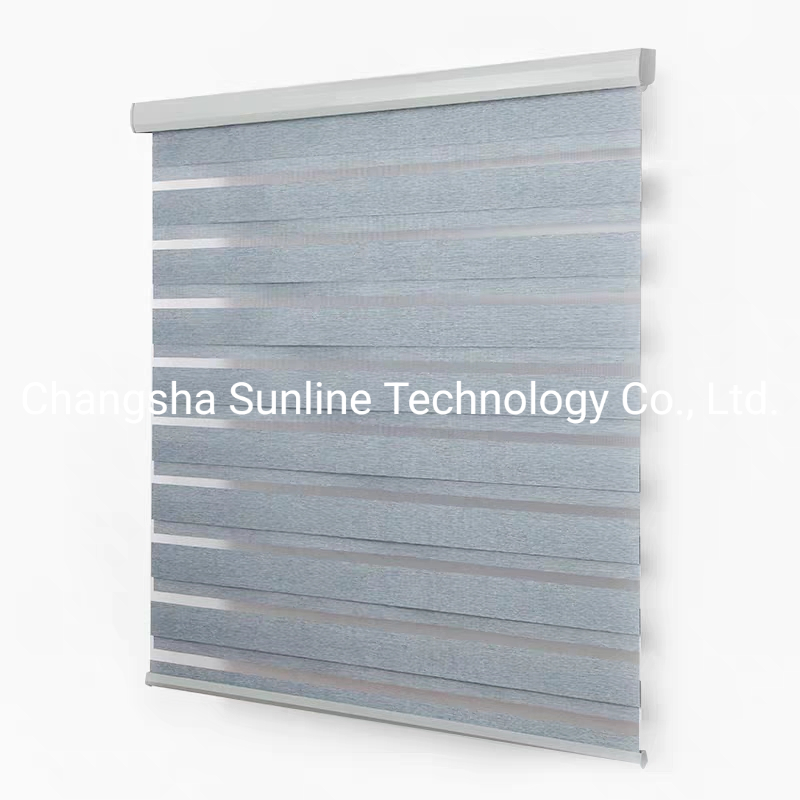 Manual and Motorized Roller Zebra Blinds Fabric Available