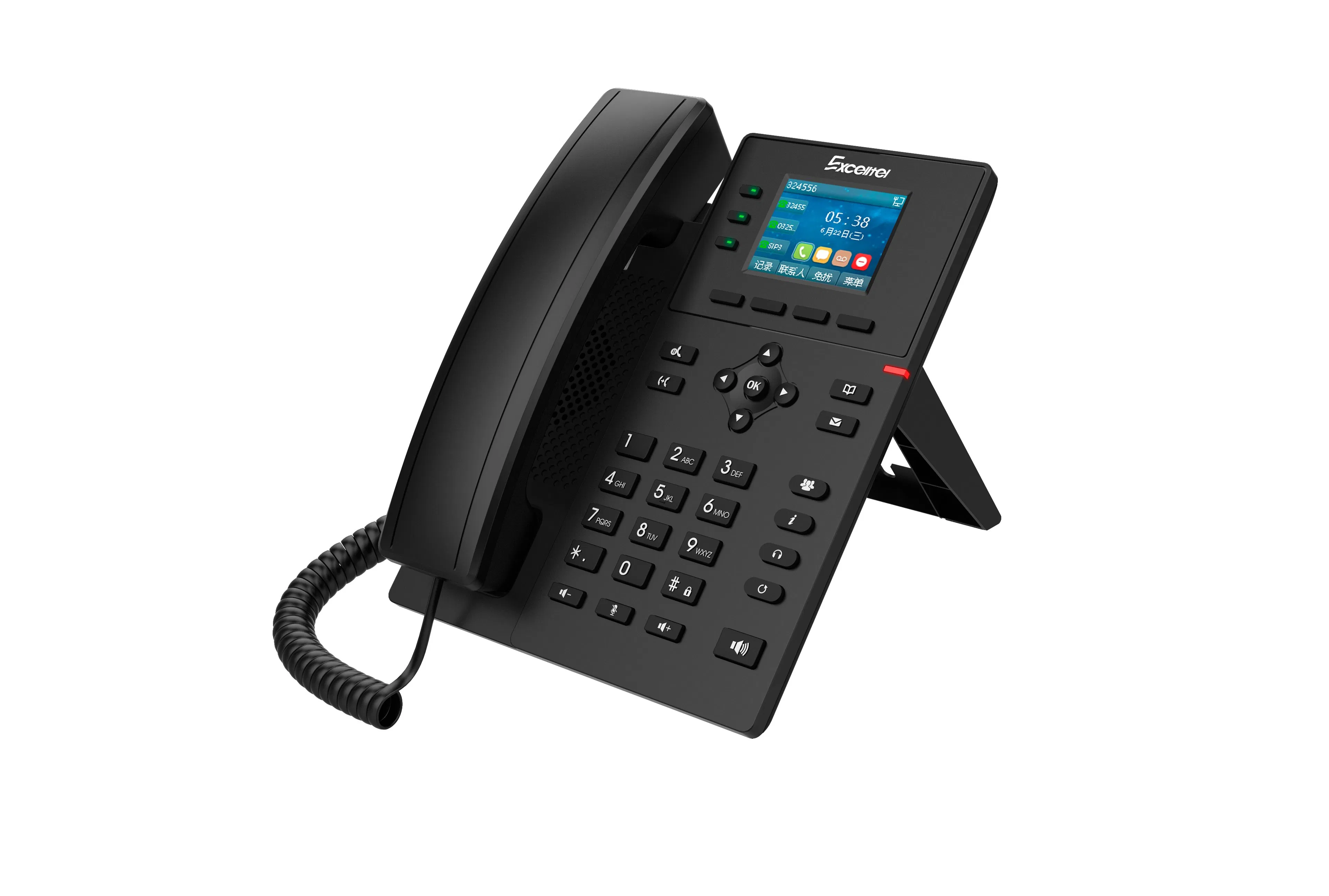Multifunctional IP Poe Corded VoIP Phone Iph603p with 4 SIP Lines for Office and Hotel for Office and Hotel Us