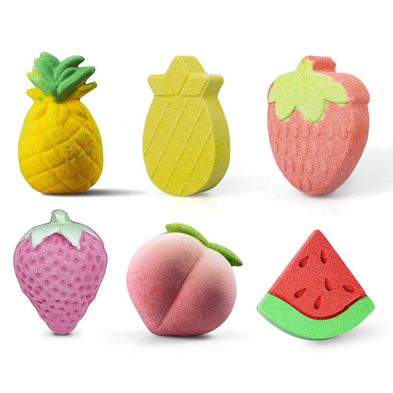 Organic Strawberry Shaped Natural Bath Bombs for a Luxurious SPA Experience