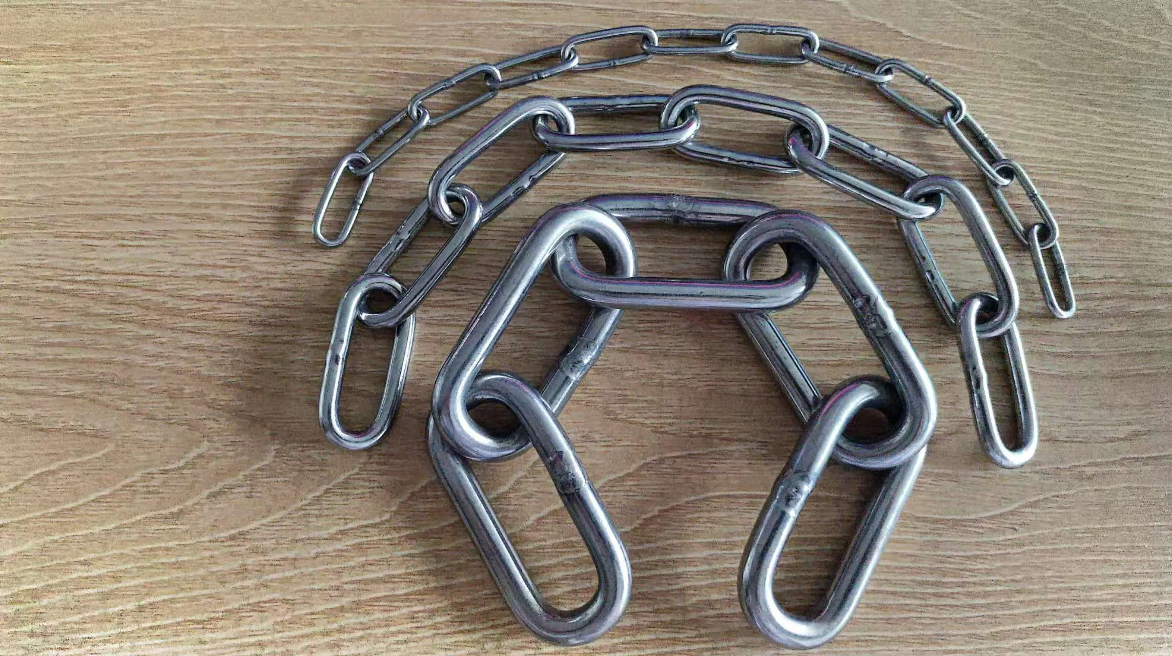 Electro-Galvanizing DIN764 Medium Link Steel Chain