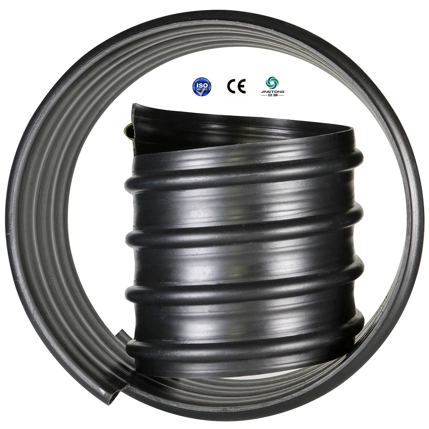 Спиральная труба ПЭ с армированием стальным поясом для дренажа