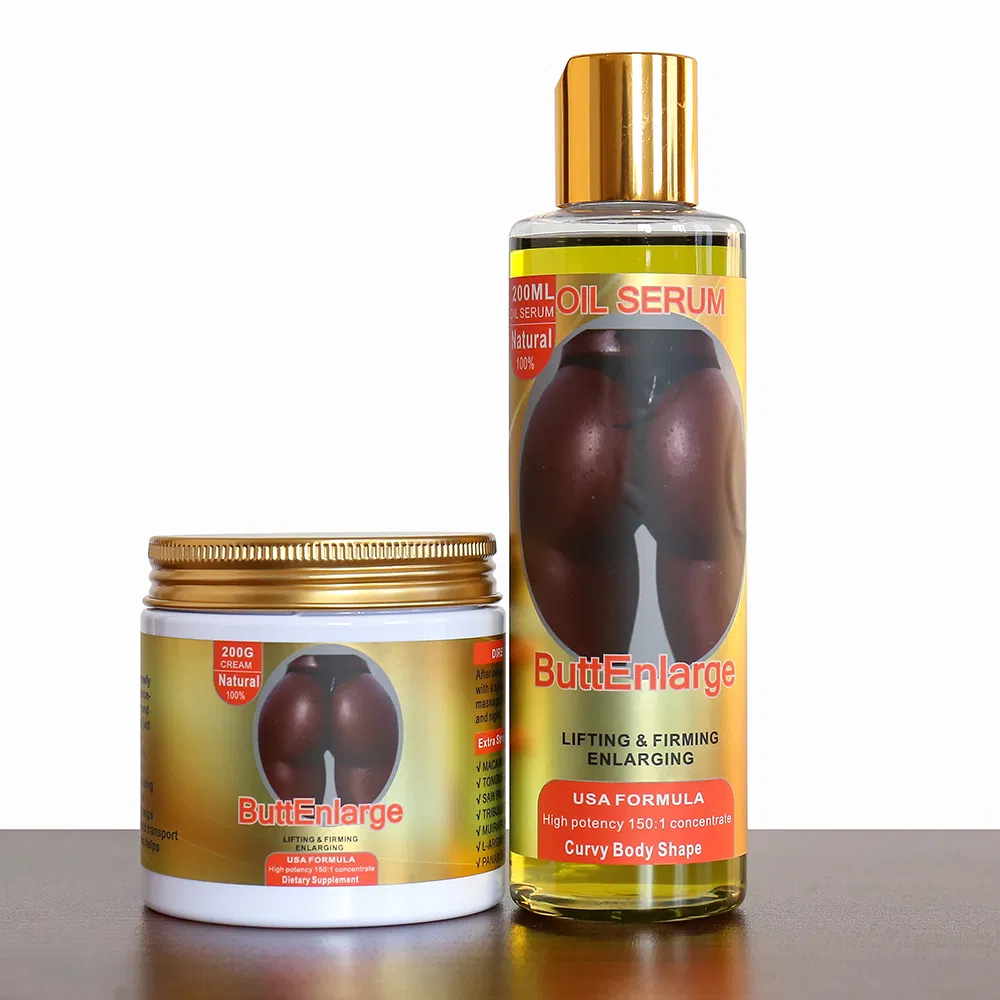 Maca HIPS and Butt Enhancement Cream Enhance Your Butt and HIPS Look Africain Big Butt Enlargement Cream Oil Pills Set